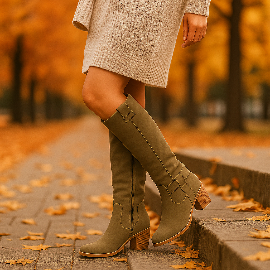 Sofie – Bottes Hautes en Cuir Élégant