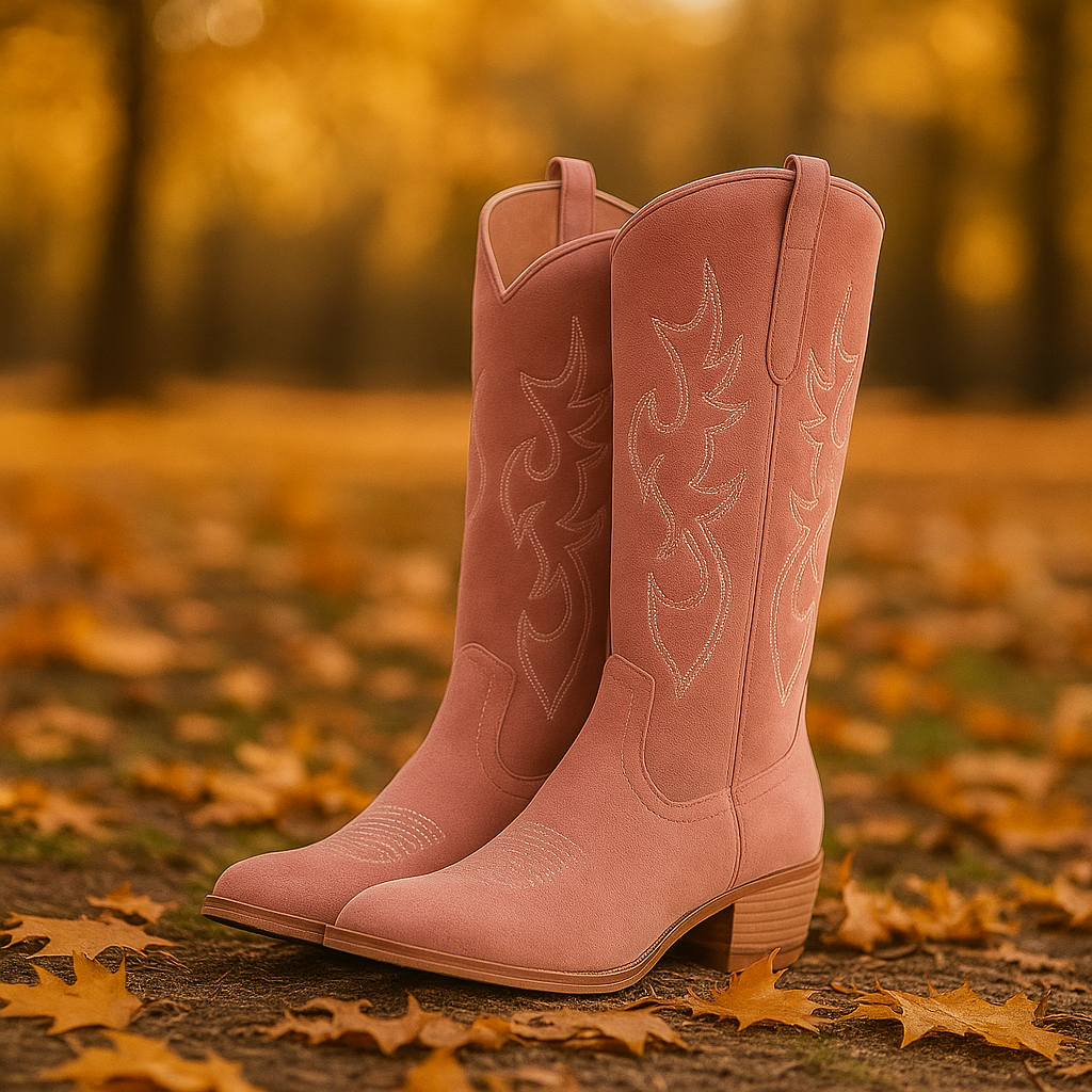Bottes Femme Daim Structuré – Élégance et Confort