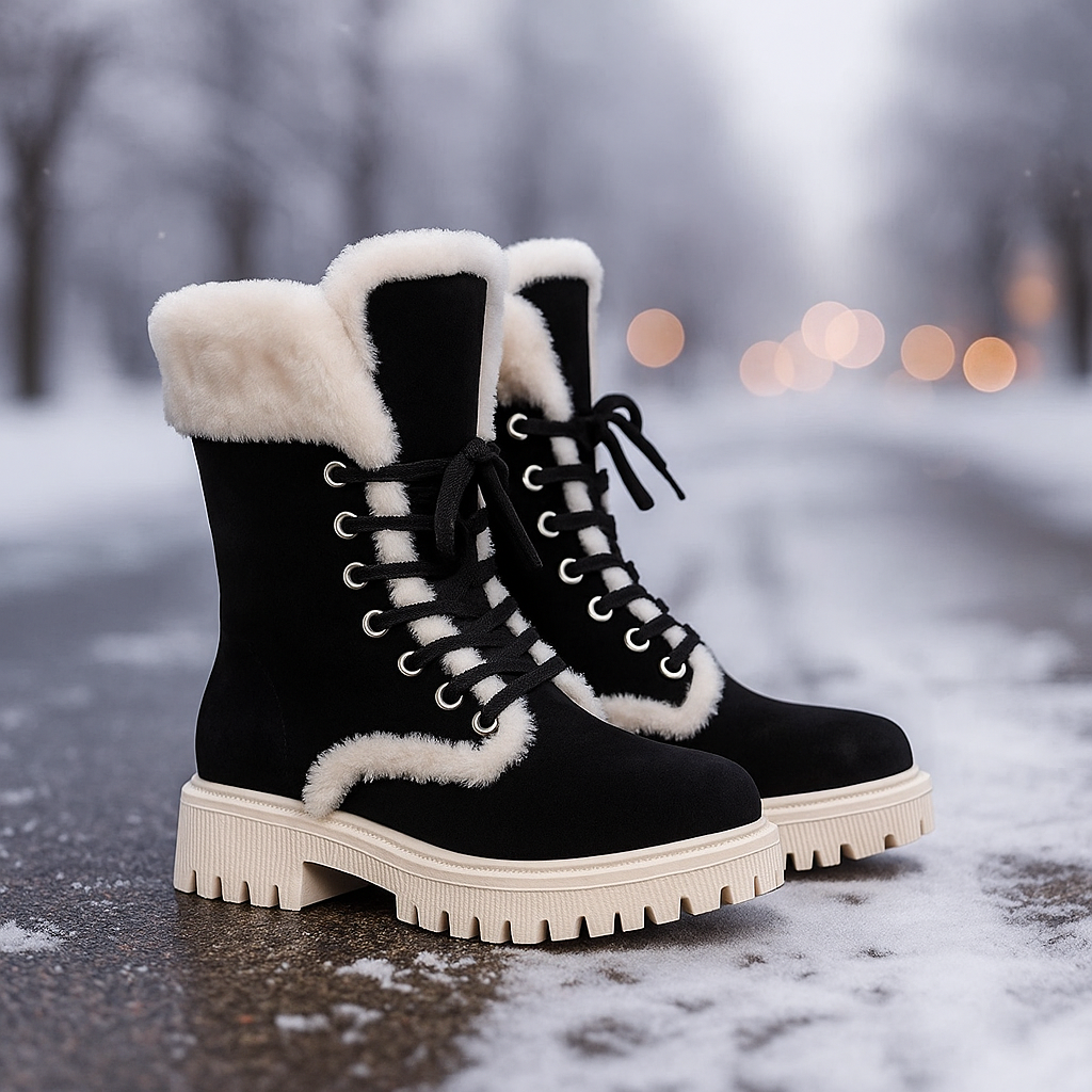 Bottes d’Hiver Femme – Chaudes et Antidérapantes