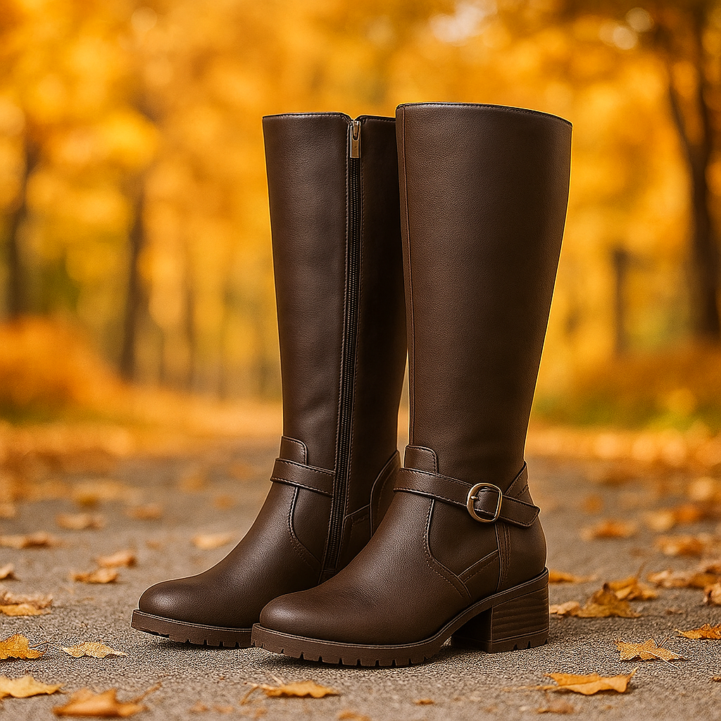Bottes Cavalières Femme Élégantes – Hautes à Fermeture Latérale