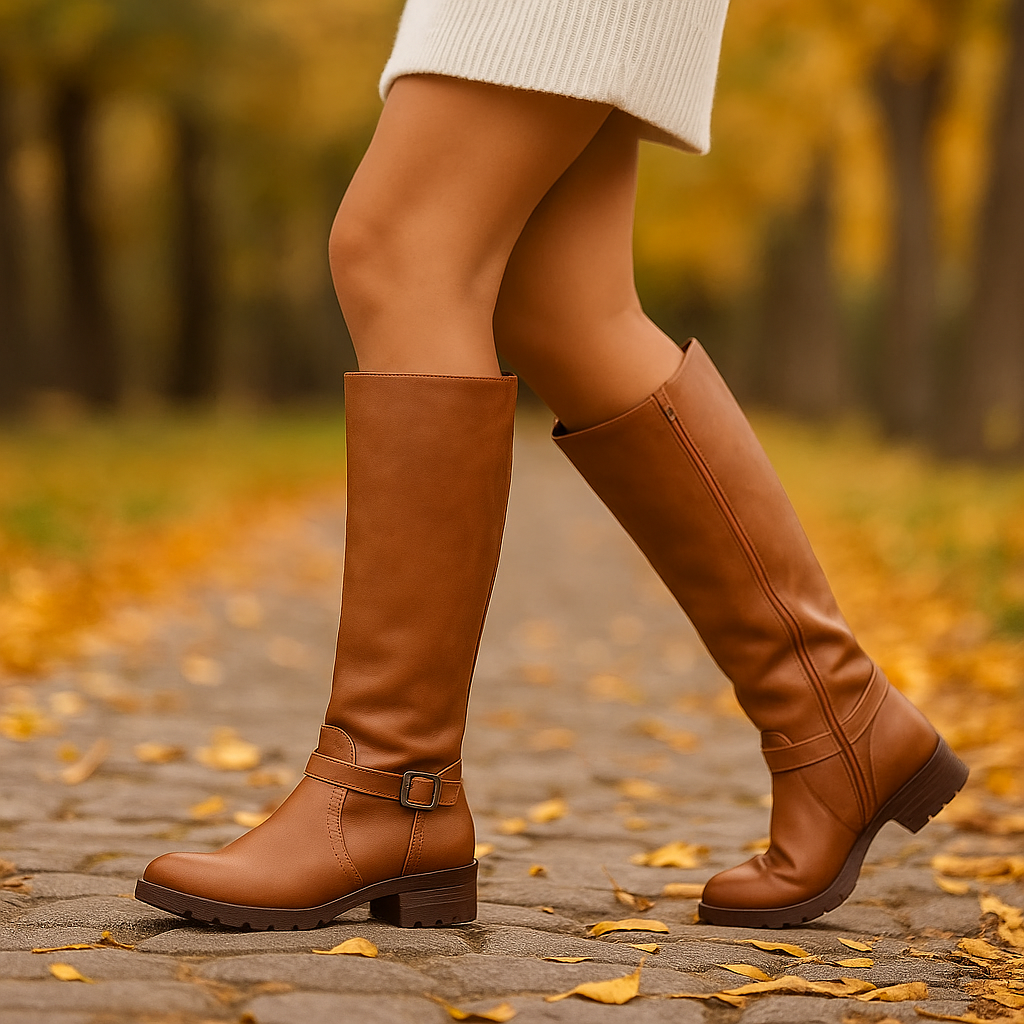 Bottes Cavalières Femme Élégantes – Hautes à Fermeture Latérale