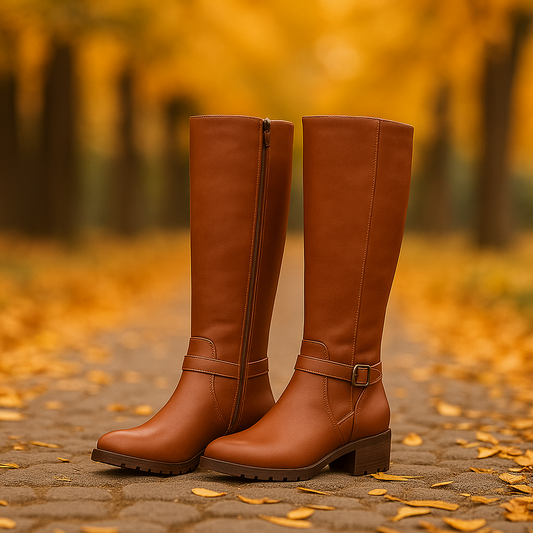 Bottes Cavalières Femme Élégantes – Hautes à Fermeture Latérale