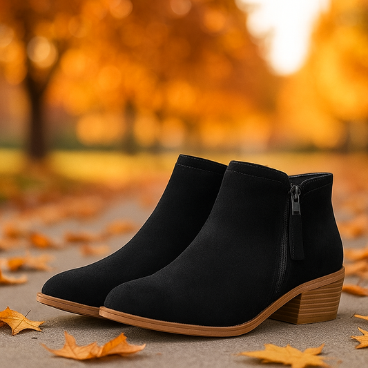 Bottines Femme – Fermeture Latérale et Matière Résistante