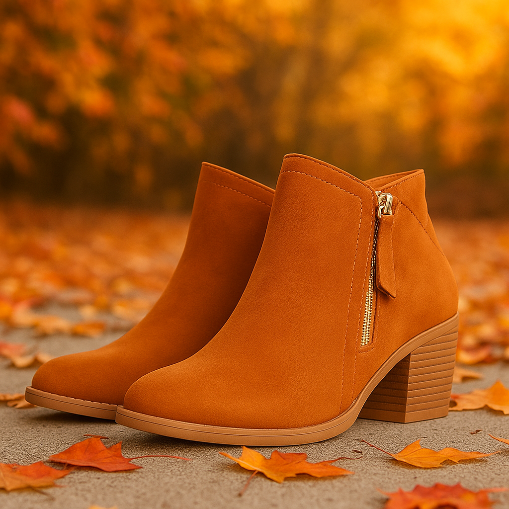 Bottines Femme – Fermeture Latérale et Matière Résistante