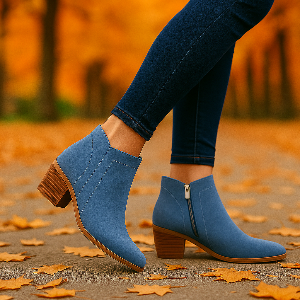 Bottines Femme – Fermeture Latérale et Matière Résistante