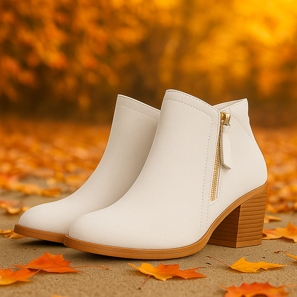 Bottines Femme – Fermeture Latérale et Matière Résistante