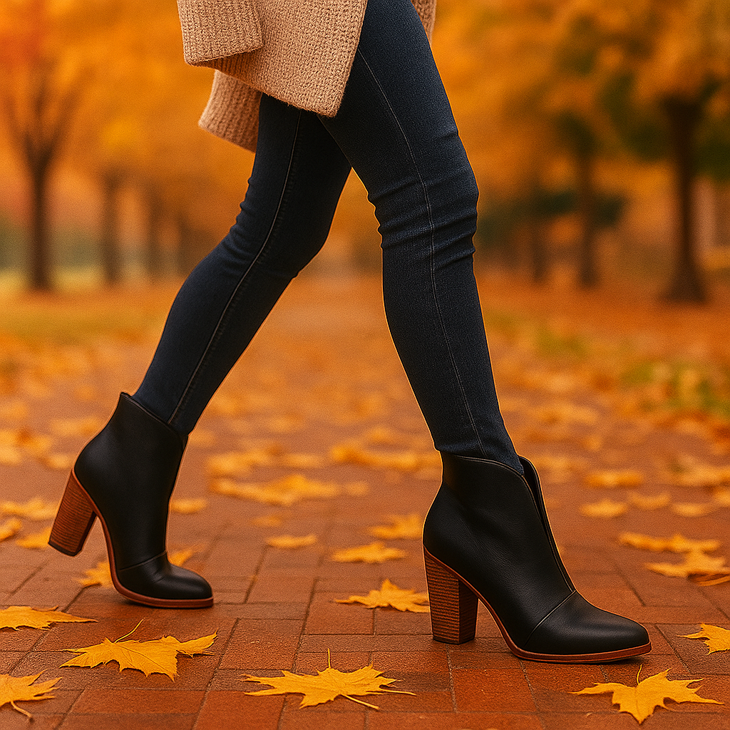 Bottines Femme à Talon Chunky – Style Élégant et Confort