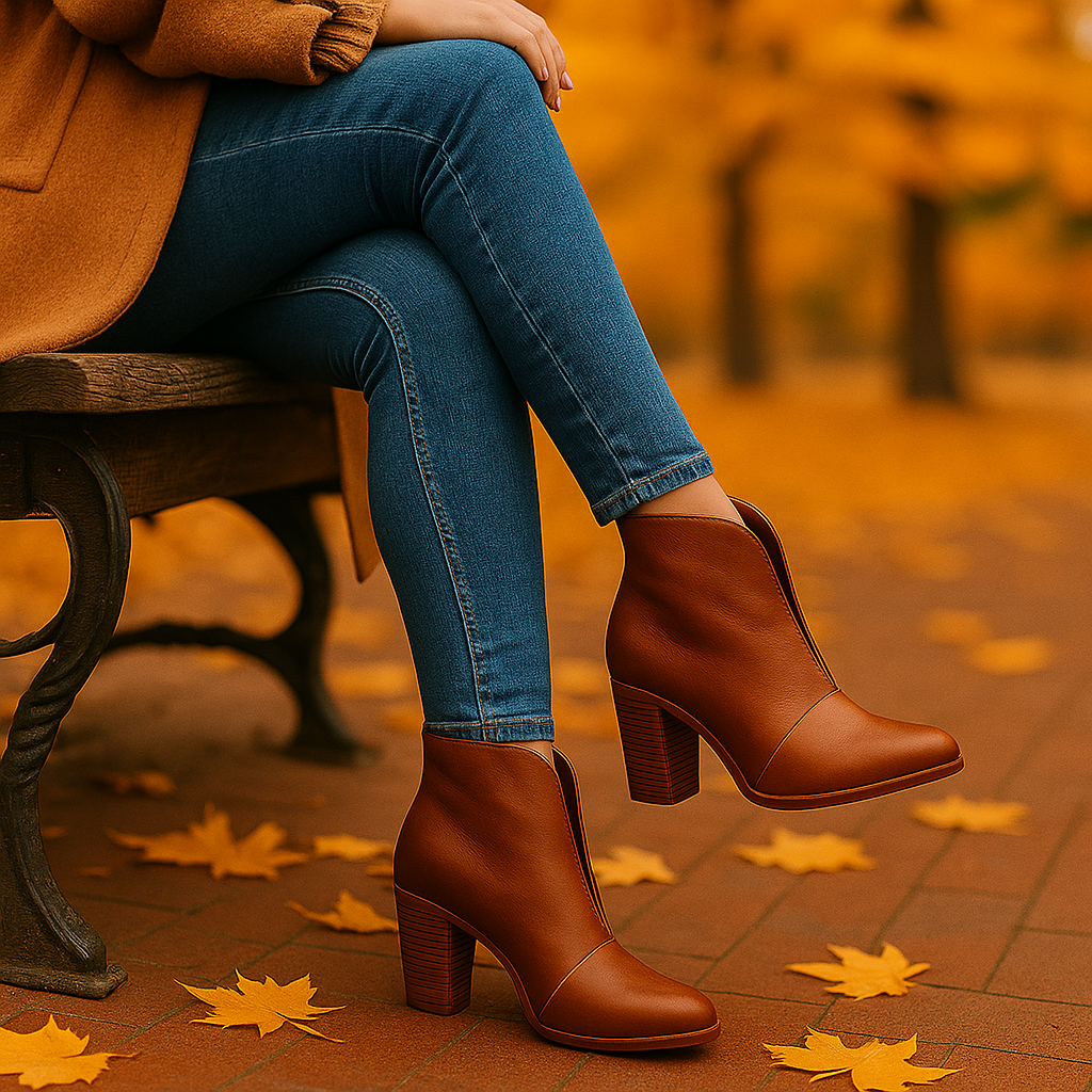 Bottines Femme à Talon Chunky – Style Élégant et Confort