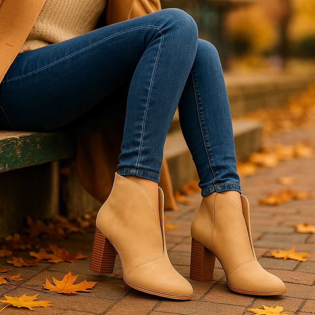 Bottines Femme à Talon Chunky – Style Élégant et Confort