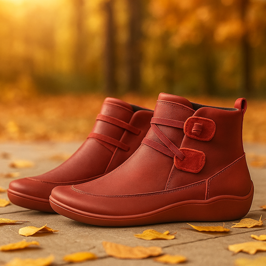 Bottines confort cuir femme