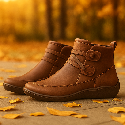Bottines confort cuir femme