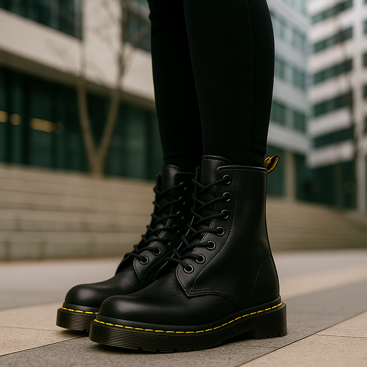 Bottes Martens Femme à Lacets – Chaussures en Cuir Iconiques