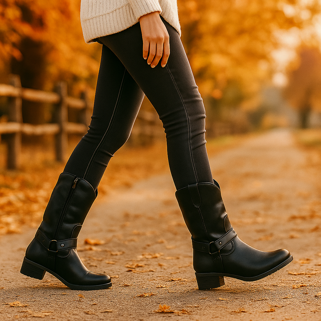 Bottes Cowboy Femme en Cuir – Style Western Élégant et Durable