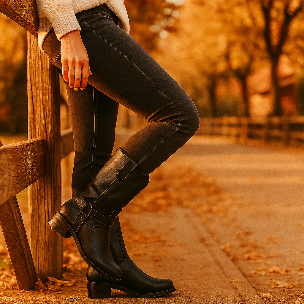 Bottes Cowboy Femme en Cuir – Style Western Élégant et Durable