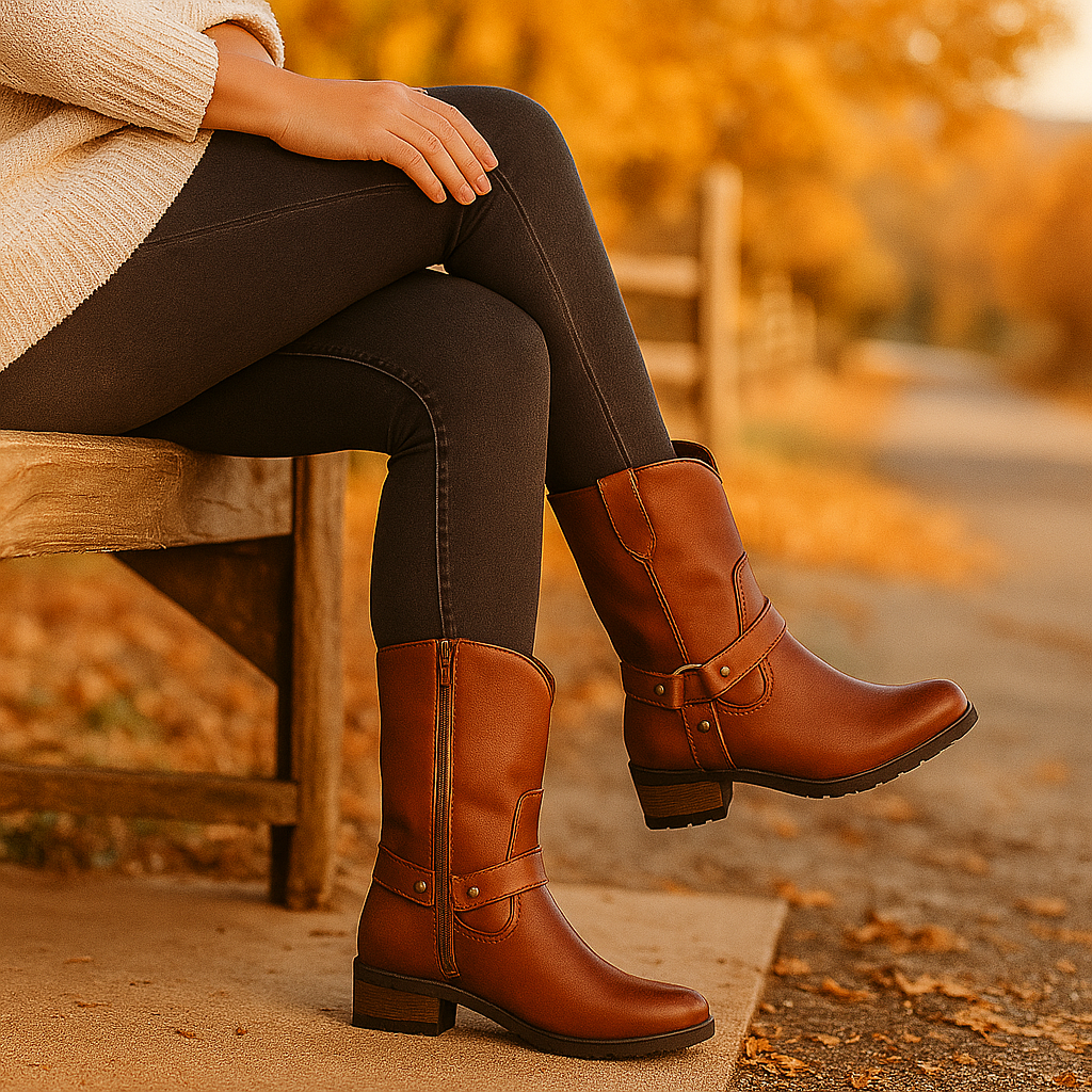 Bottes Cowboy Femme en Cuir – Style Western Élégant et Durable