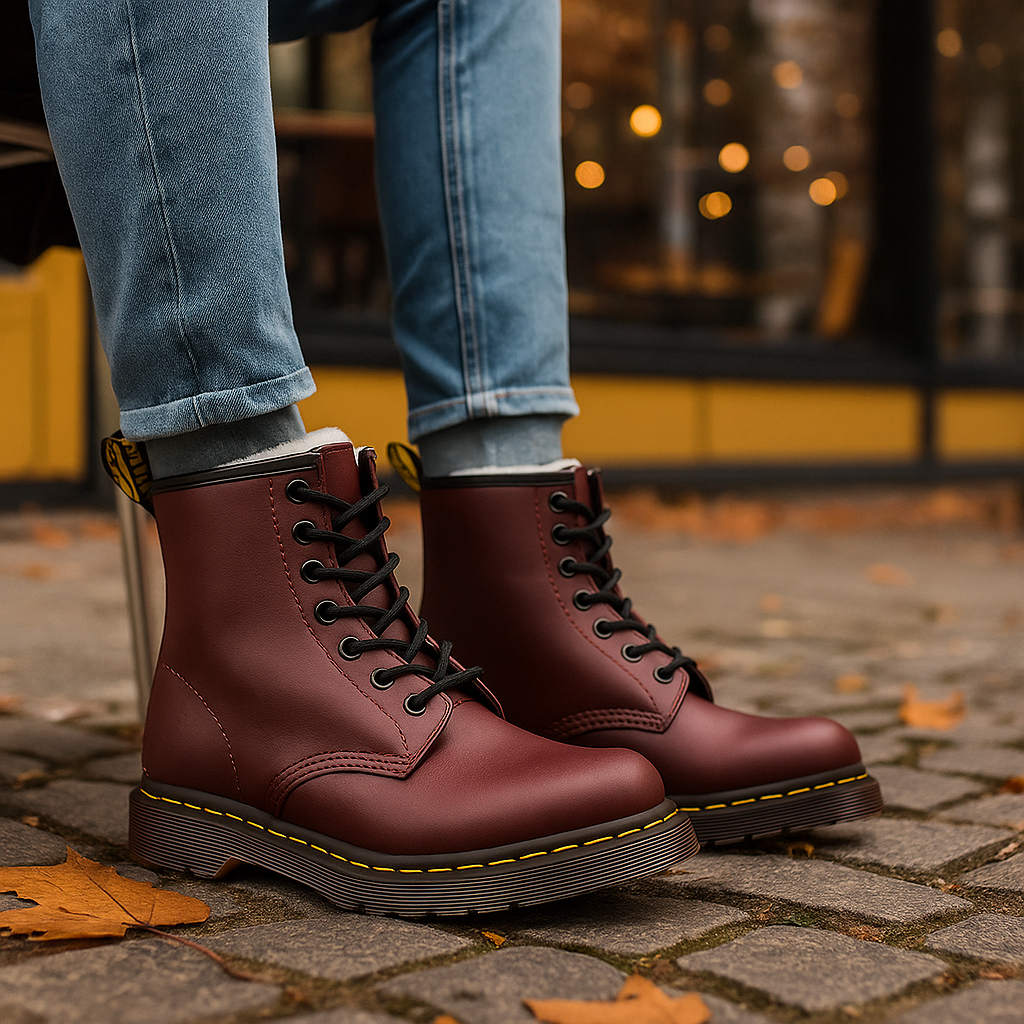 Bottes d’hiver en cuir pour femmes