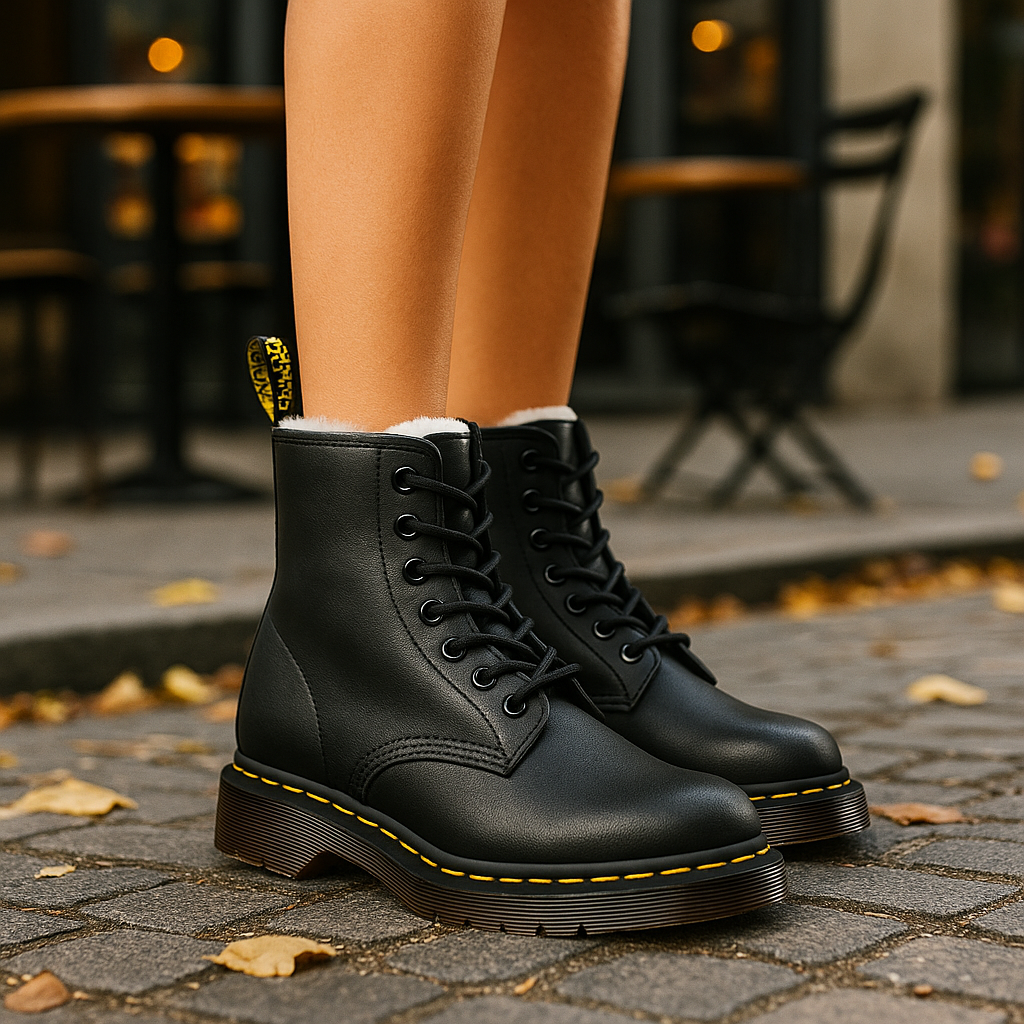 Bottes d’hiver en cuir pour femmes