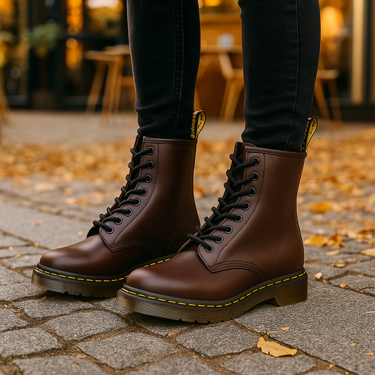 Bottes d’hiver en cuir pour femmes