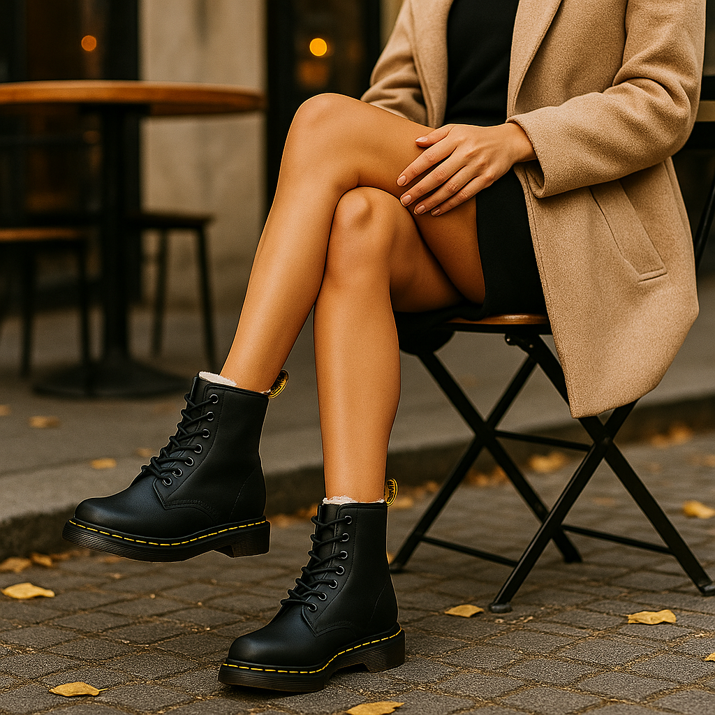 Bottes d’hiver en cuir pour femmes