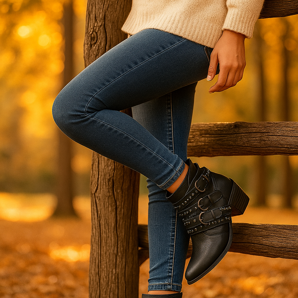 Bottes vintage femme à boucles - Style Intemporel et Confort