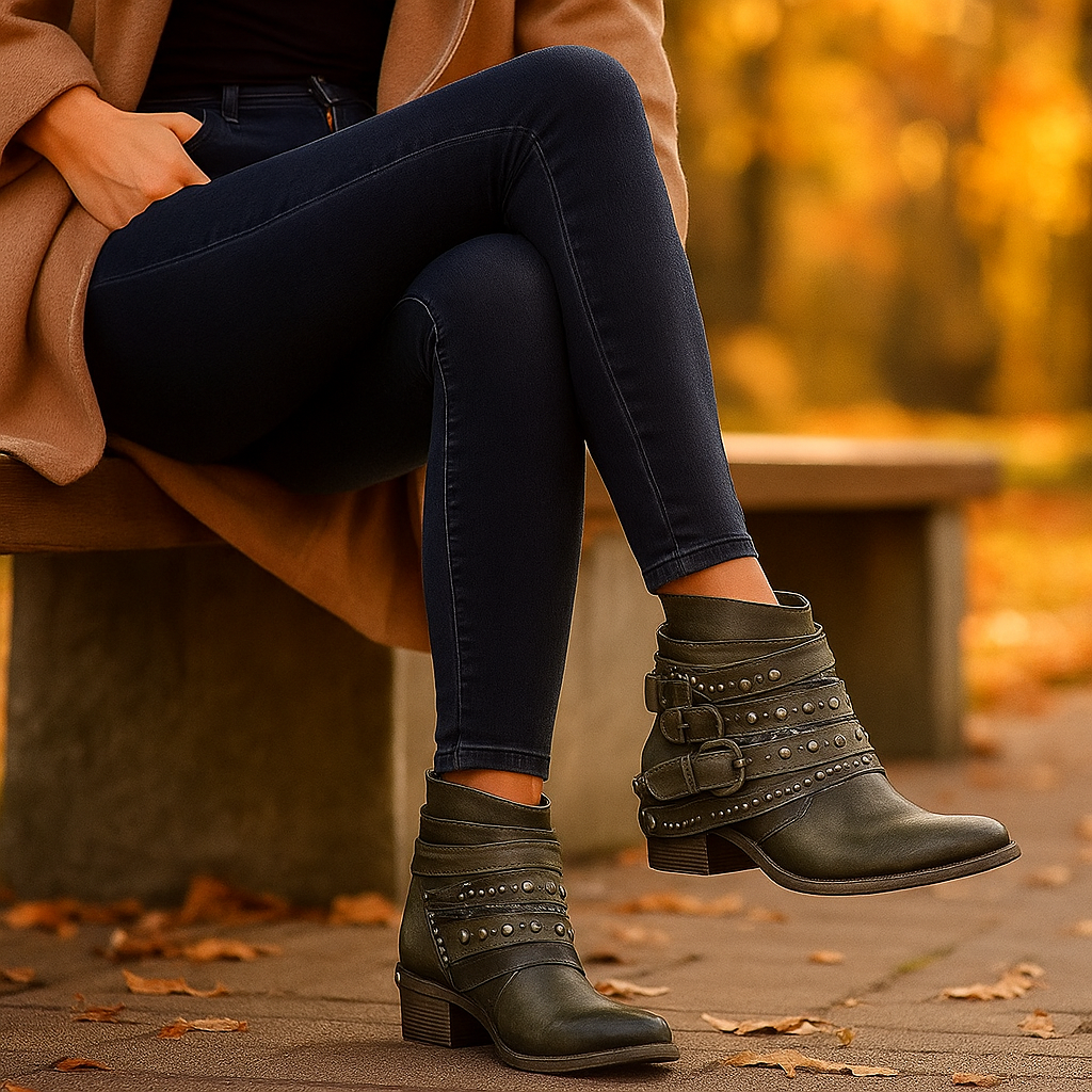 Bottes vintage femme à boucles - Style Intemporel et Confort