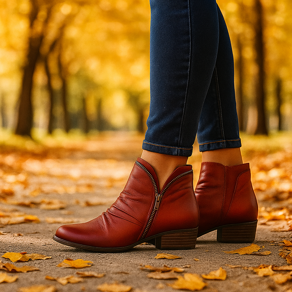Bottines Confort Chaudes Femme Cuir Synthétique Moderne