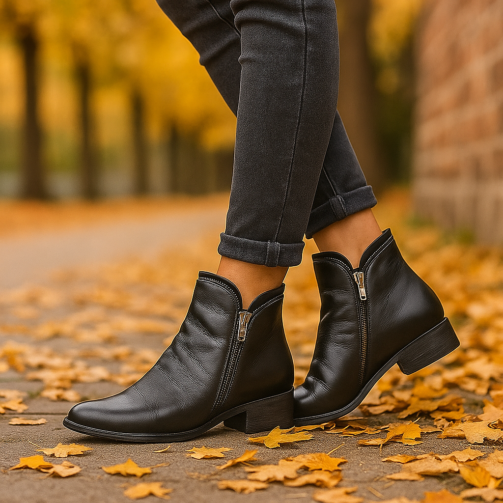 Bottines Confort Chaudes Femme Cuir Synthétique Moderne