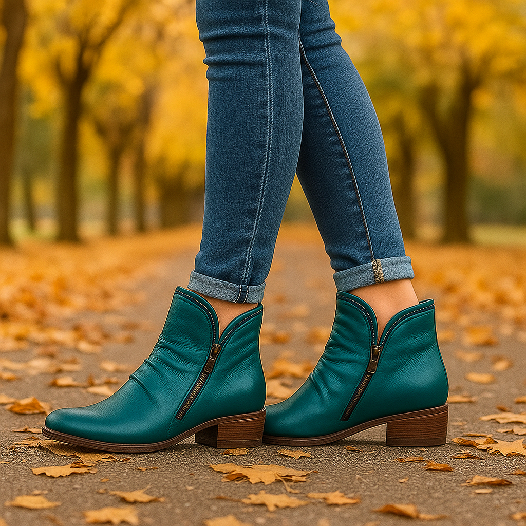 Bottines Confort Chaudes Femme Cuir Synthétique Moderne