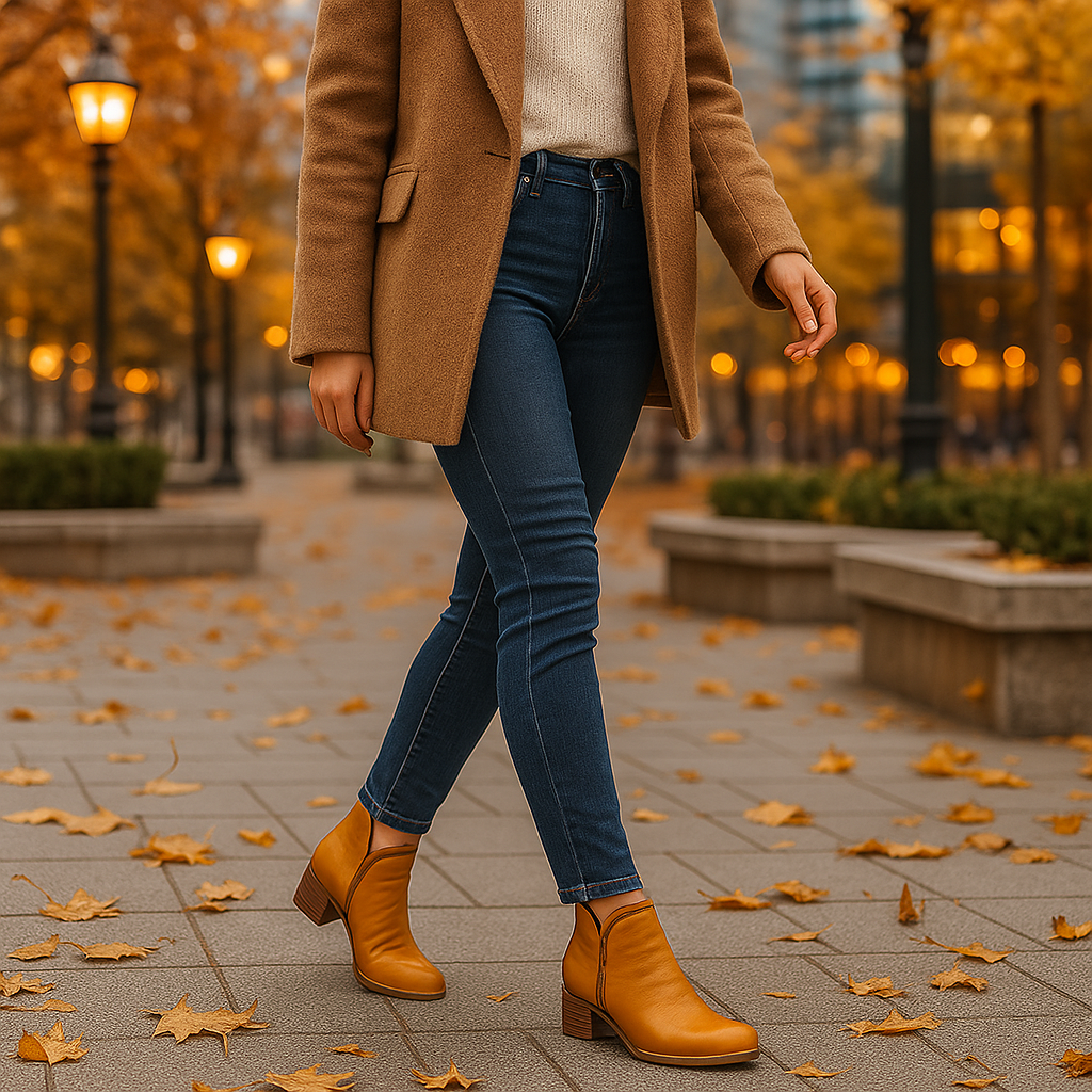 Bottines Confort Chaudes Femme Cuir Synthétique Moderne