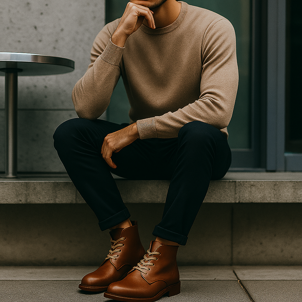 Bottines Classiques Homme Cuir Synthétique Durable