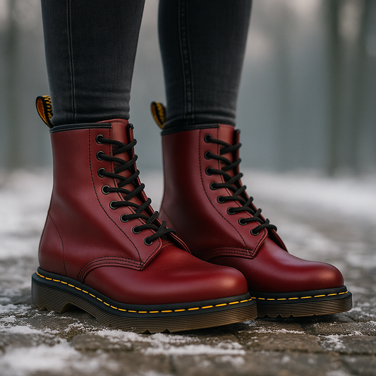 Bottes de Combat Unisex Cuir Robuste