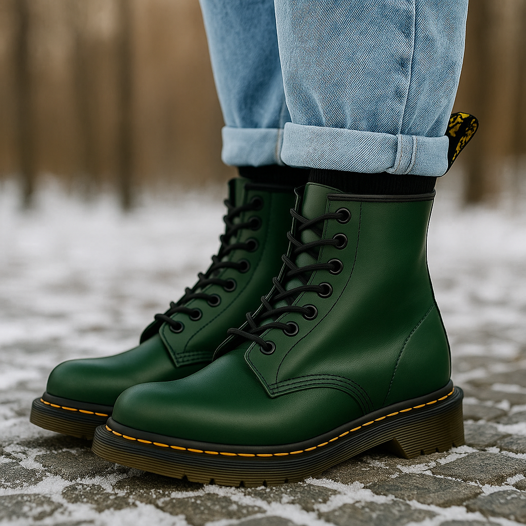 Bottes de Combat Unisex Cuir Robuste