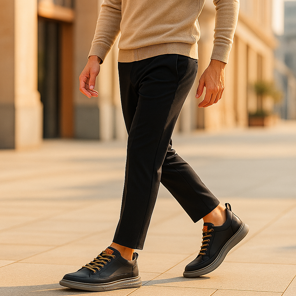 Chaussures orthopédiques homme cuir véritable
