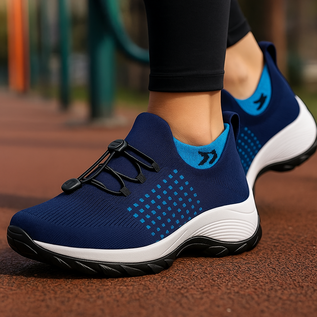 Baskets orthopédiques femme largeur confortable amorti