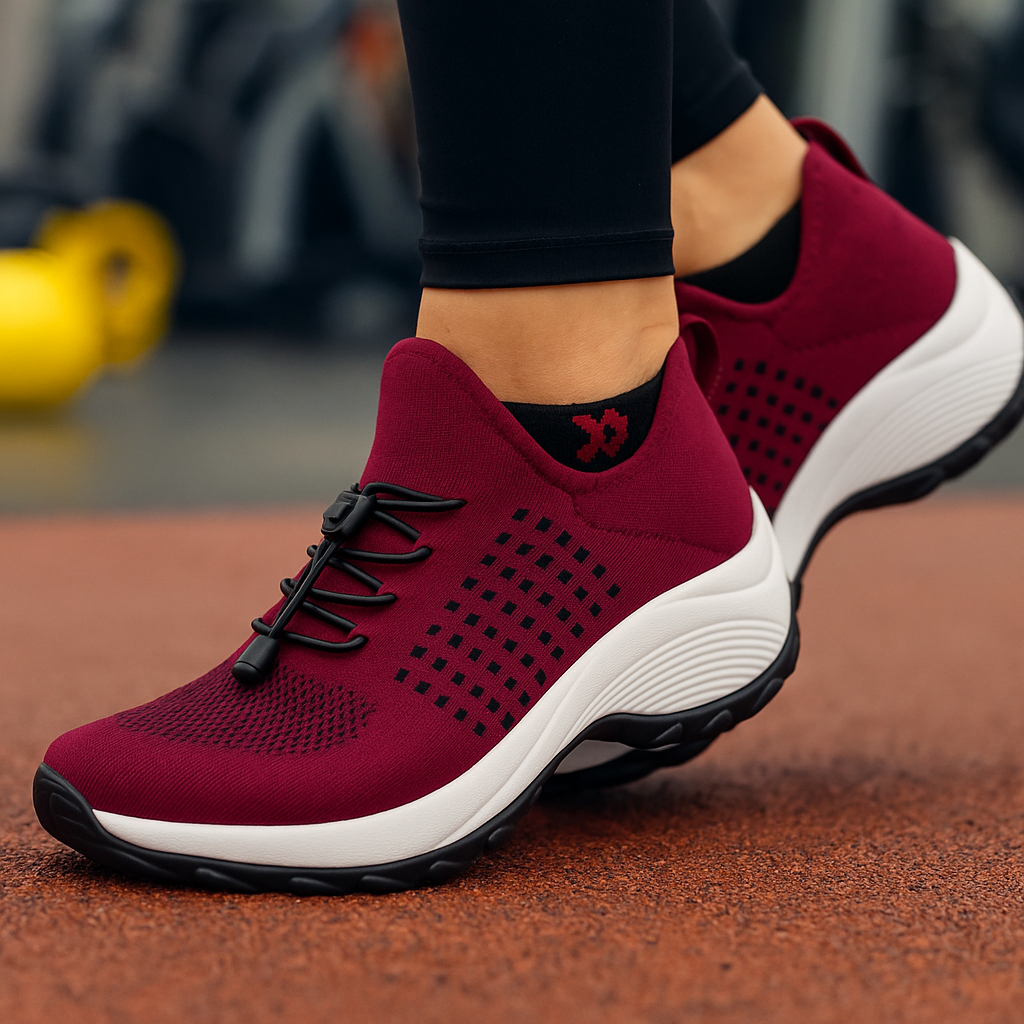 Baskets orthopédiques femme largeur confortable amorti