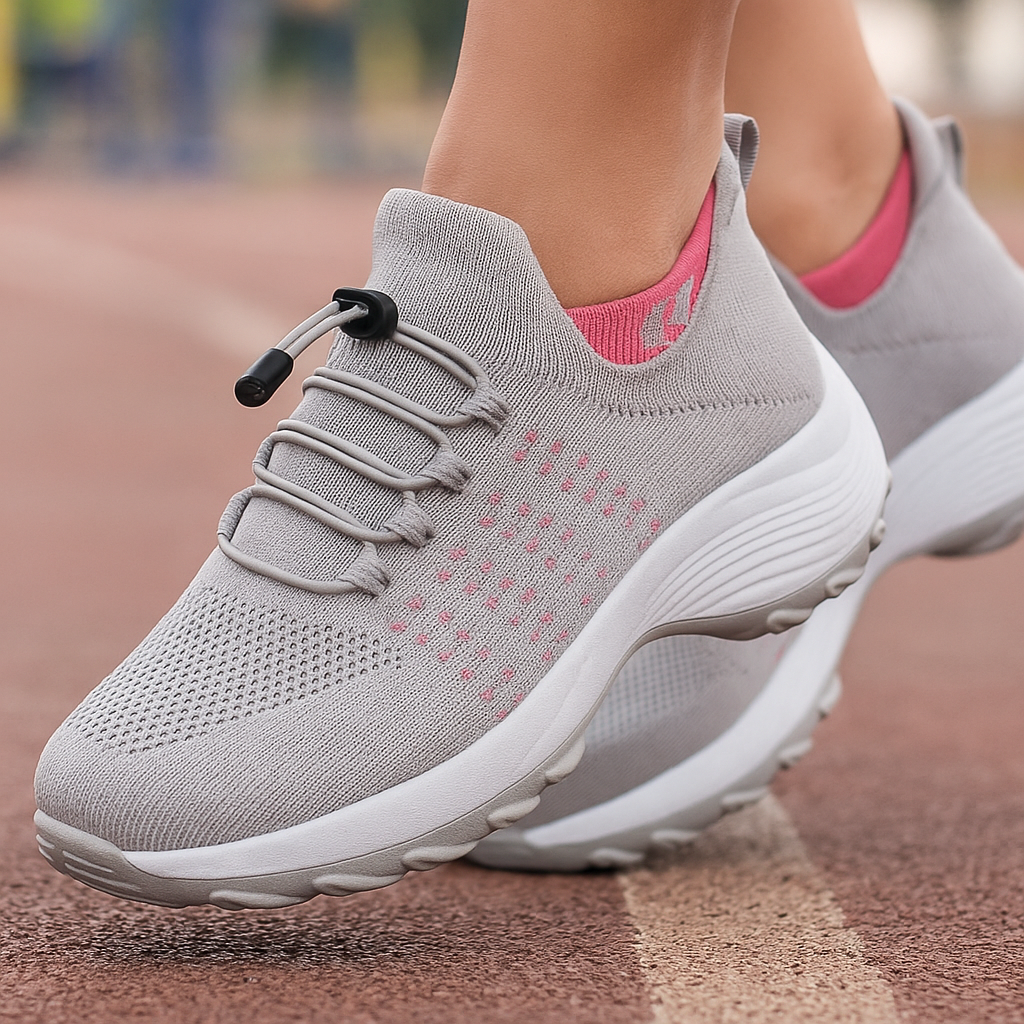 Baskets orthopédiques femme largeur confortable amorti