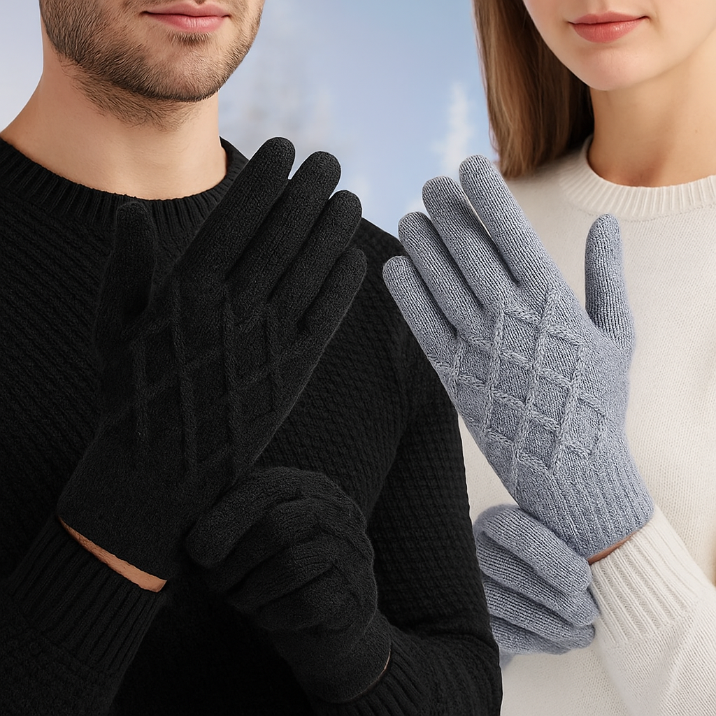 Gants Hiver Tactiles Chauds – Lot de 2 Paires