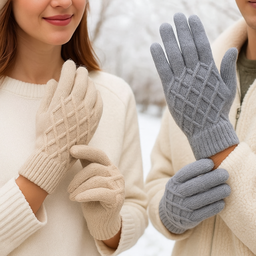 Gants Hiver Tactiles Chauds – Lot de 2 Paires