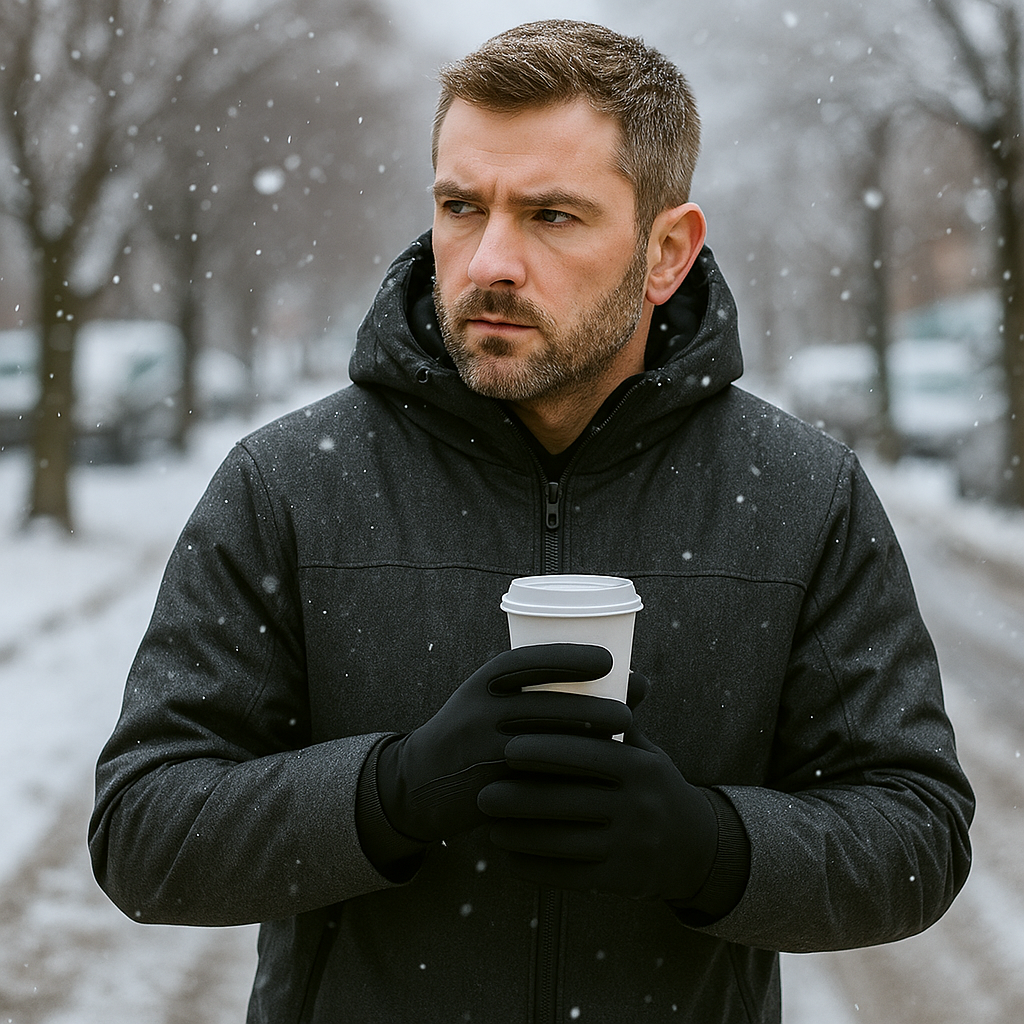 Gants d’Hiver Tactiles ThermaGuard – Imperméables et Chauds