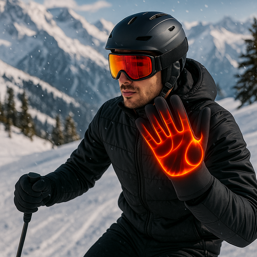 handschuhe warm halten Beheizbare Winterhandschuhe – Touchscreen-fähig & Wasserdicht – PARIS FEMME