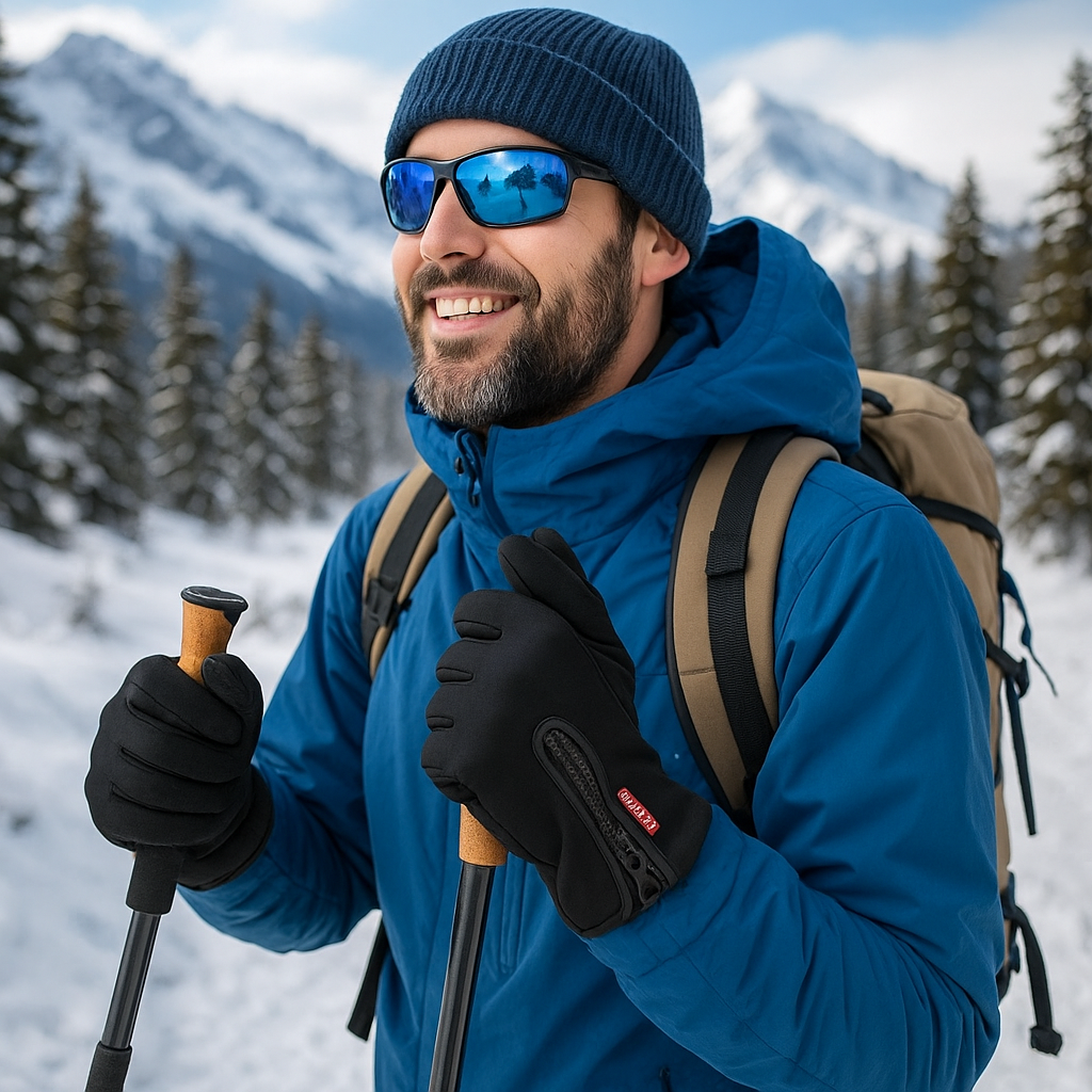 Gants Chauffants Imperméables – Tactiles & Antidérapants