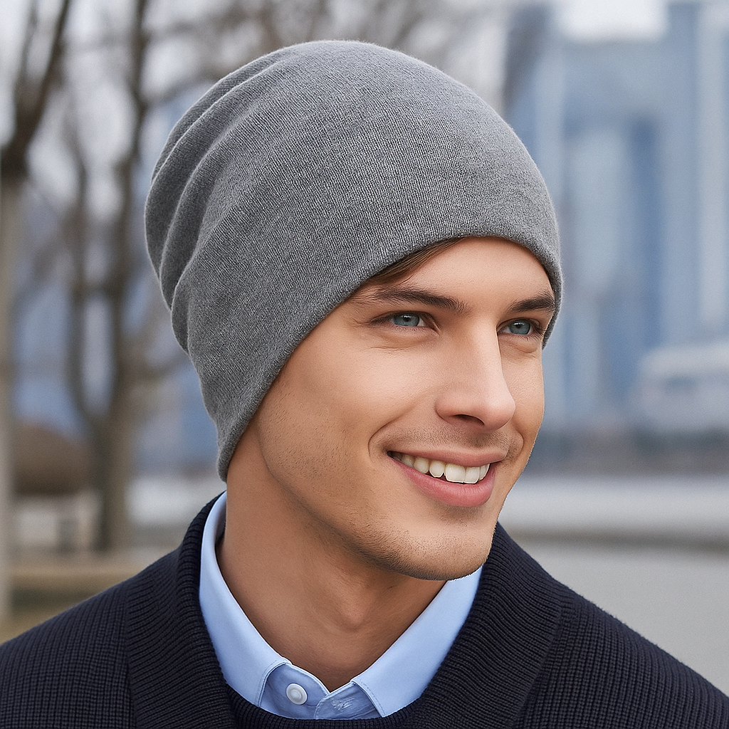 Bonnet homme en laine décontracté