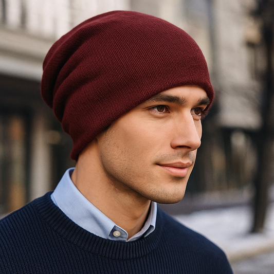 Bonnet homme en laine décontracté