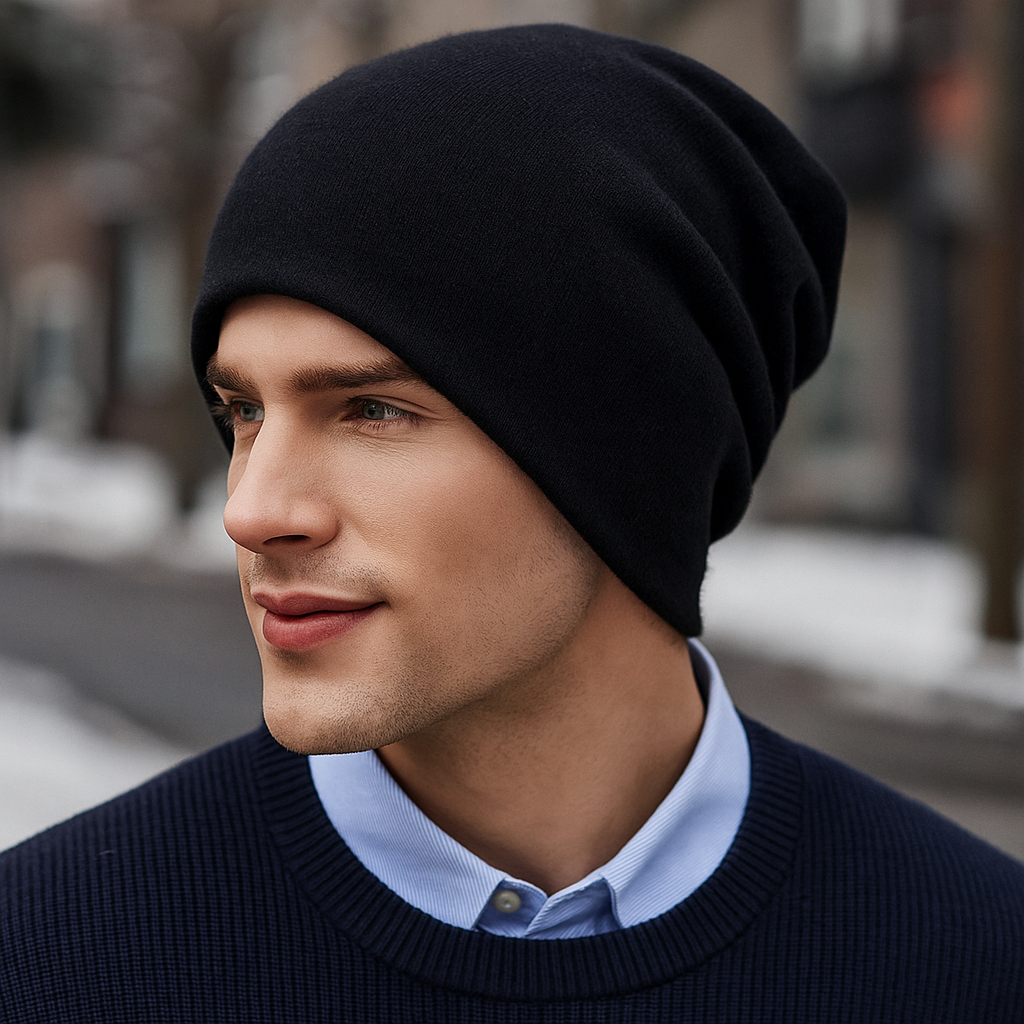 Bonnet homme en laine décontracté
