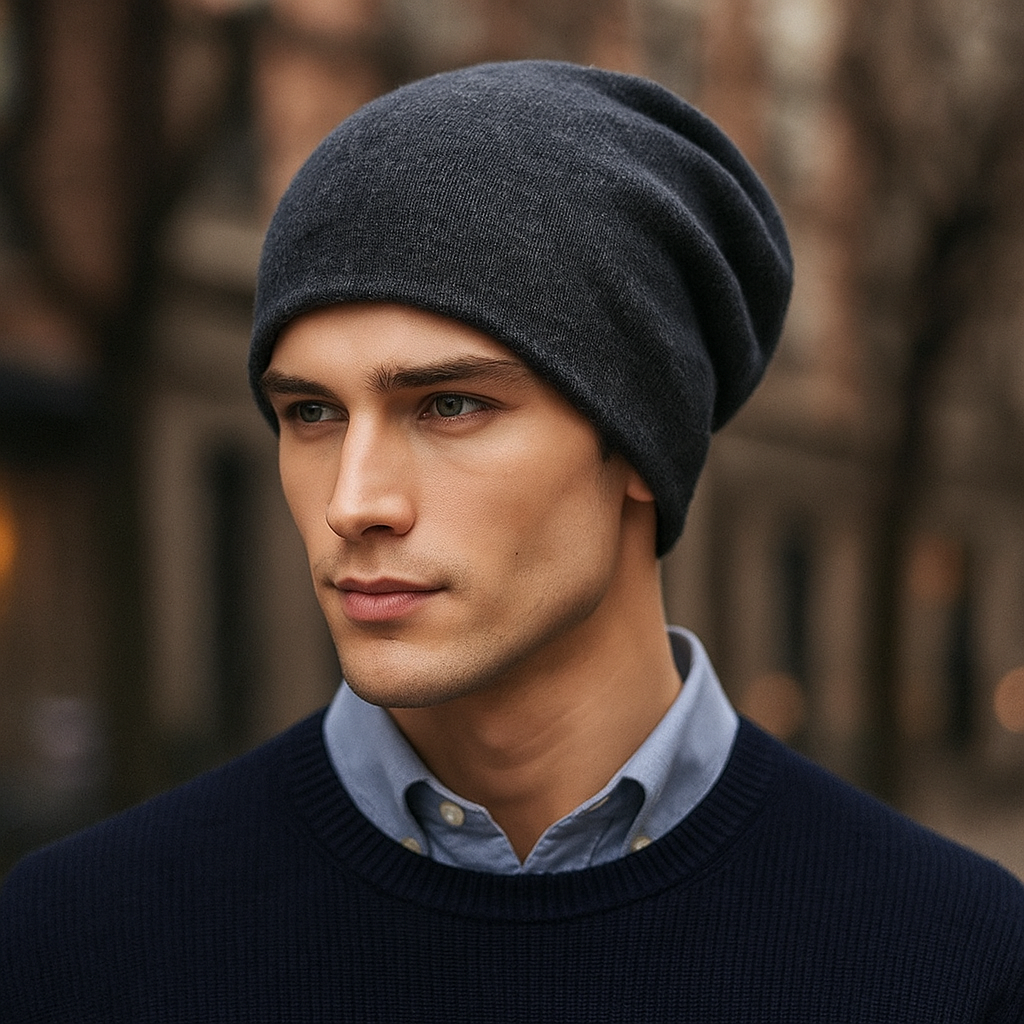 Bonnet homme en laine décontracté