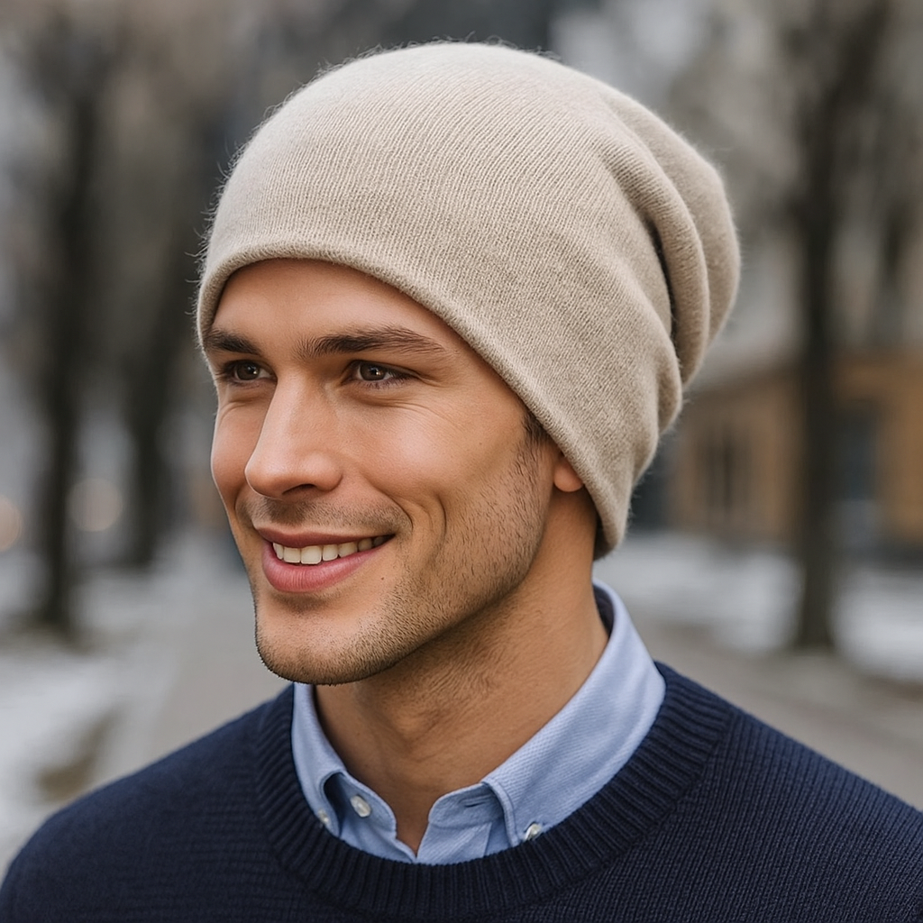 Bonnet homme en laine décontracté