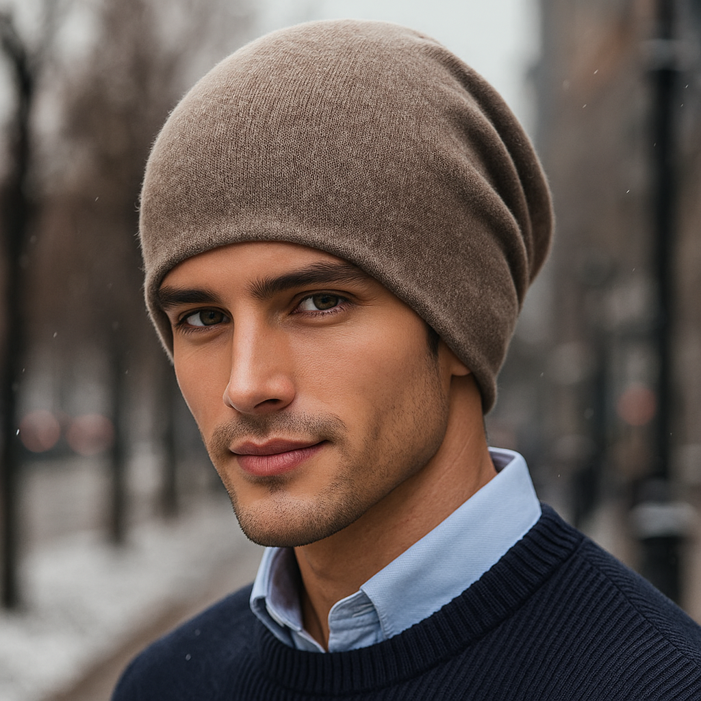 Bonnet homme en laine décontracté