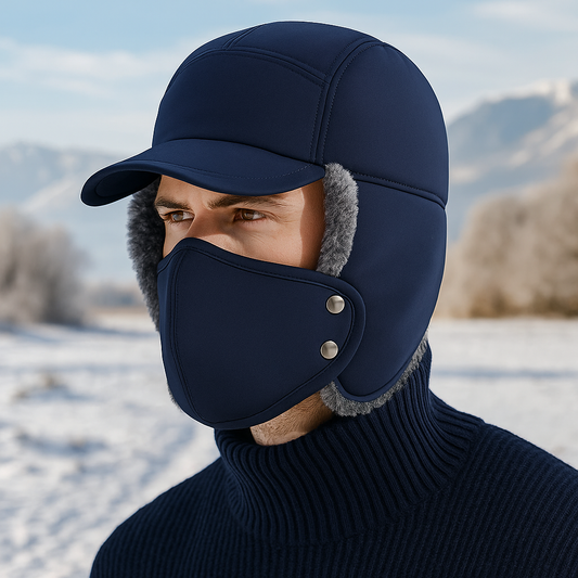 Chapeau trapper thermique coupe-vent hiver