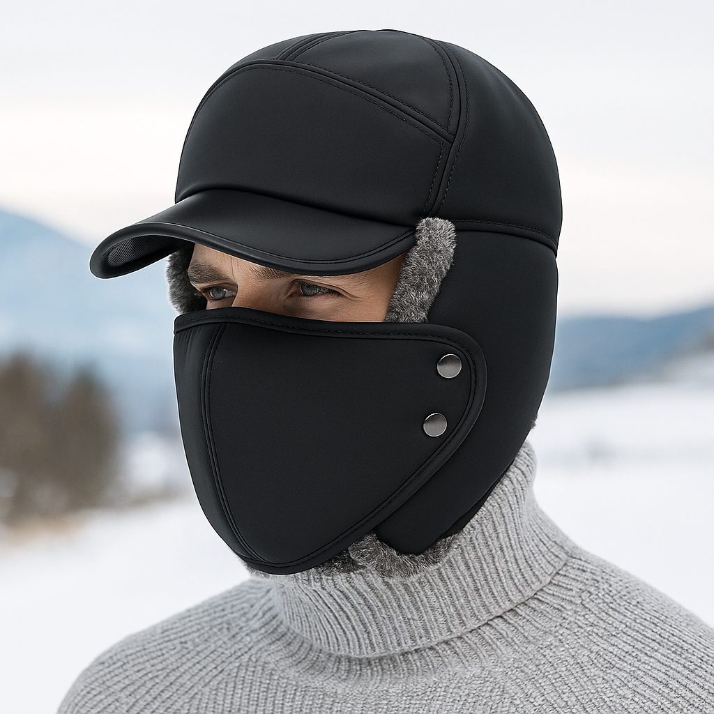 Chapeau trapper thermique coupe-vent hiver