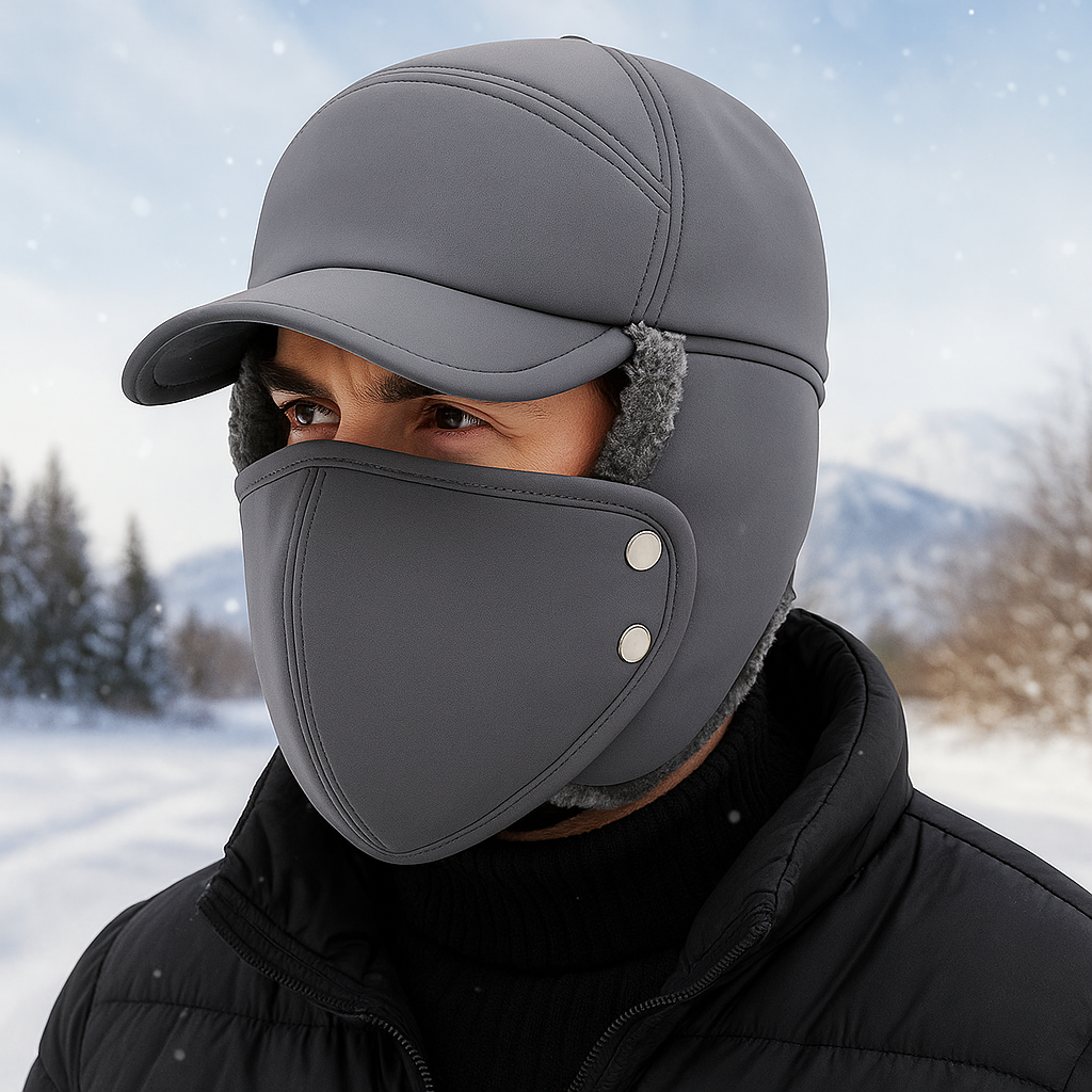 Chapeau trapper thermique coupe-vent hiver